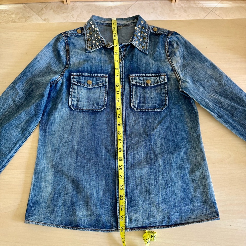 Studded Denim Shirt / Jacket